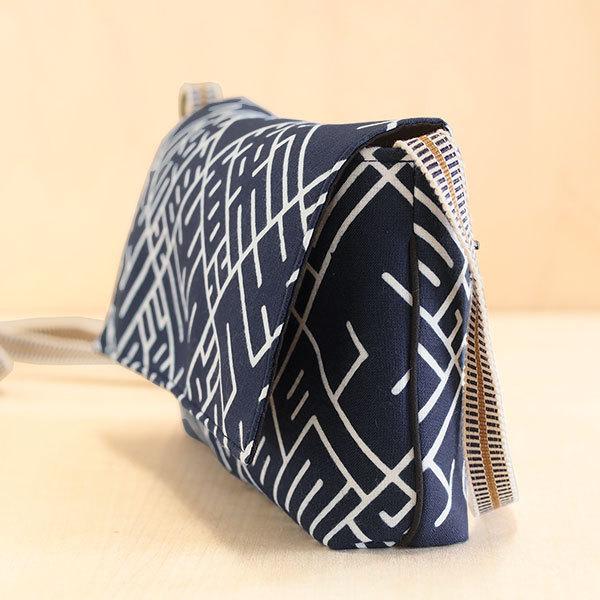 お財布バッグ01 かち色 手拭い ミニショルダーバッグ お財布ポシェット