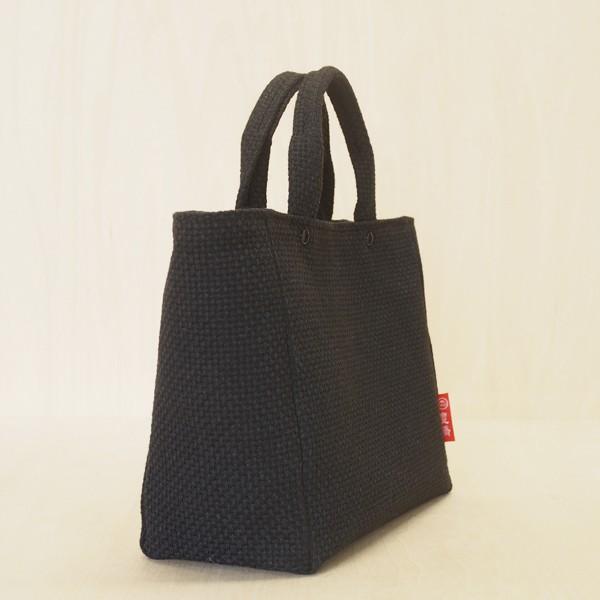 ミニトートバッグ 11 刺し子 黒 裏地が選べる 鞄 カバン バッグ 厚手