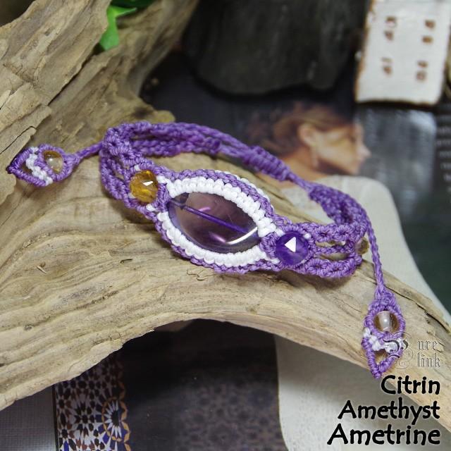 紫黄色の癒しの魔石『アメトリン』と『アメジスト』『シトリン