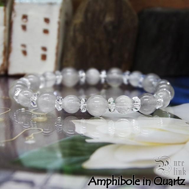 レア☆白銀の針水晶/シルバールチル『アンフィボールインクォーツ 