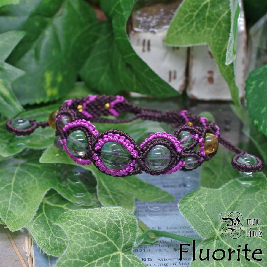 多彩な癒しの蛍石『フローライト（Fluorite）』マクラメ編み