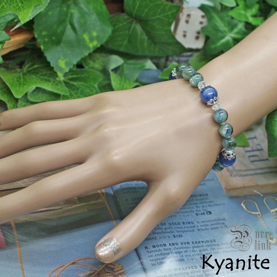 ブラジル＆タンザニアAAA『カイヤナイト』10mm玉天然石ブレスレット ブラジル＆タンザニアAAA『カイヤナイト／Kyanite』10mm玉天然石