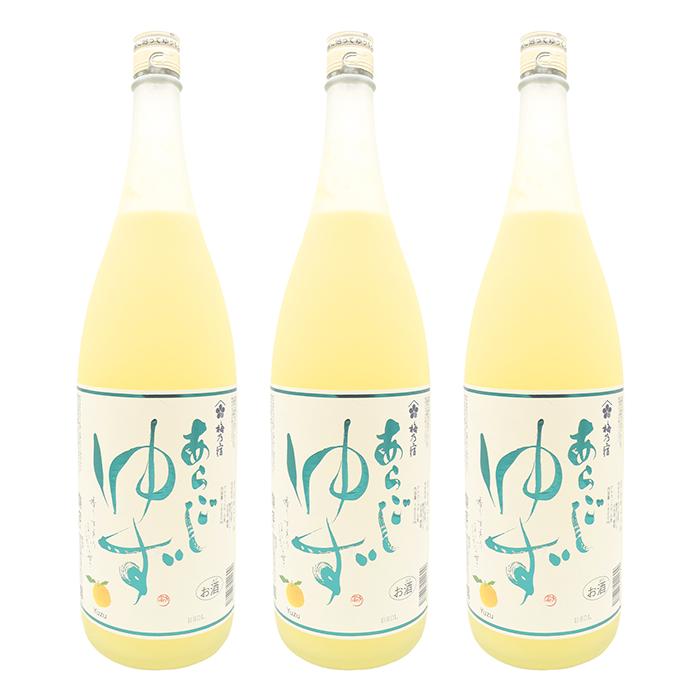 梅乃宿酒造 あらごしゆず酒 1800ml 3本セット 送料無料 : 酒宝庫