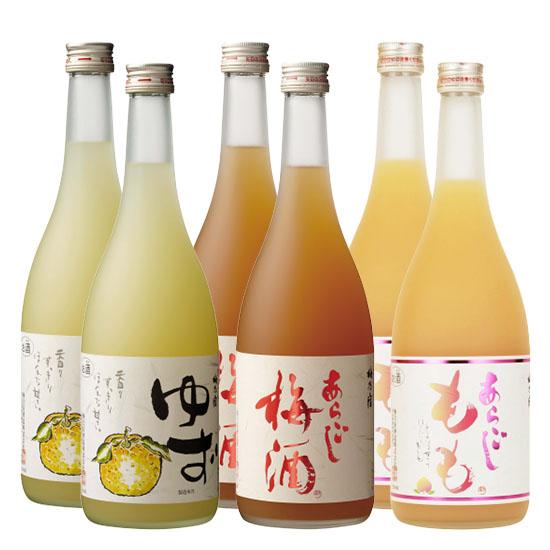 梅乃宿酒造 絶品! 和の果実酒シリーズ飲み比べ 720ml 6本セット あらご