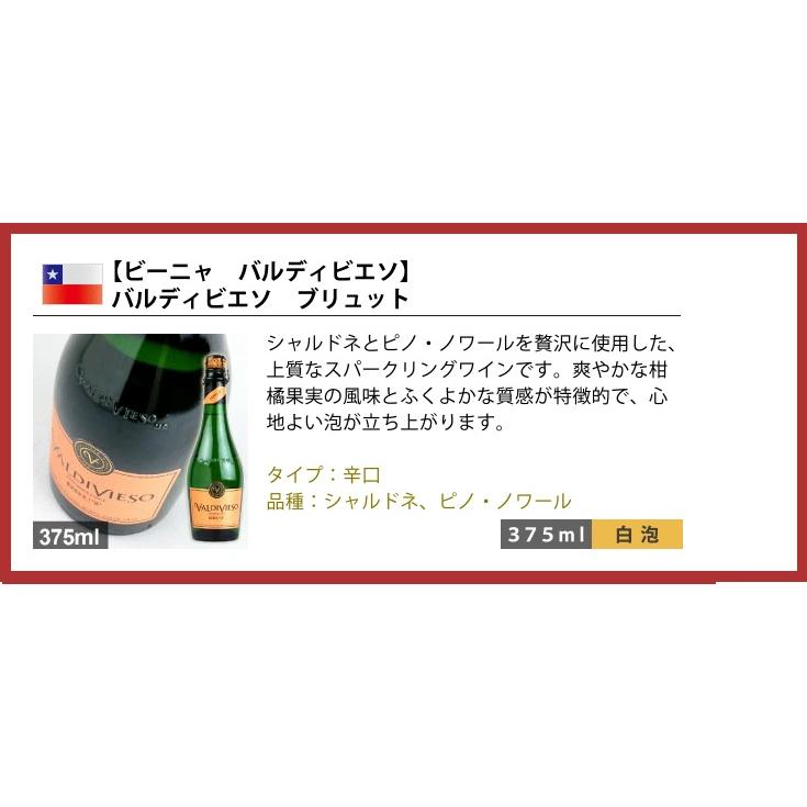 ワインセット セレクト スパークリング ワイン ハーフサイズ 6本セット 375ml ハーフボトル 泡 飲みきりサイズ |  | 04