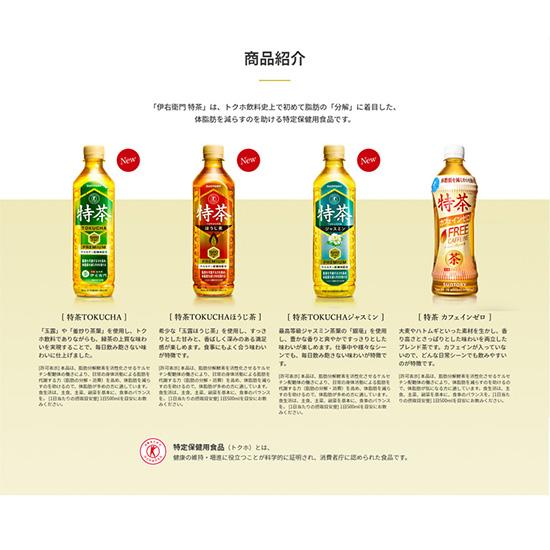 特茶 送料無料 サントリー 伊右衛門 特茶×特茶 ほうじ茶 500ml×24本入