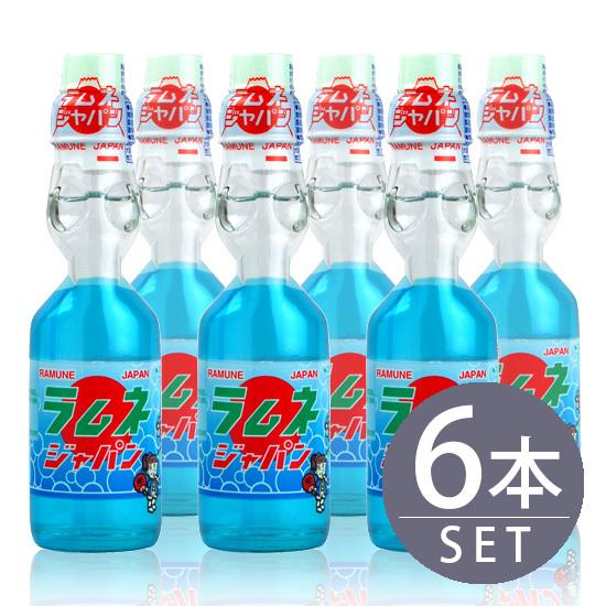 寿屋 ラムネ瓶 ラムネジャパン 200ml瓶 6本 ビー玉栓 炭酸 らむね びん