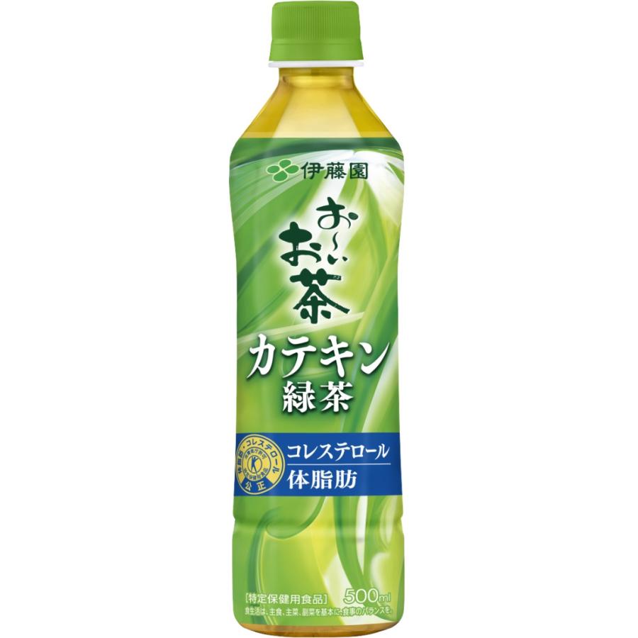 緑茶 特定保健用食品 お〜いお茶 カテキン緑茶 500ml ペット 24本入 1ケース | 