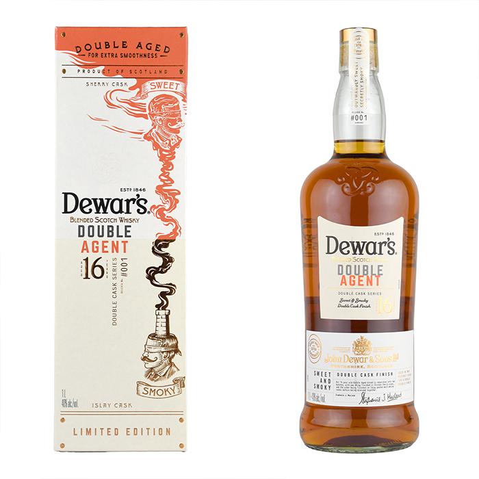 ウイスキー 40度 デュワーズ 16年 ダブルエージェント バッチ001