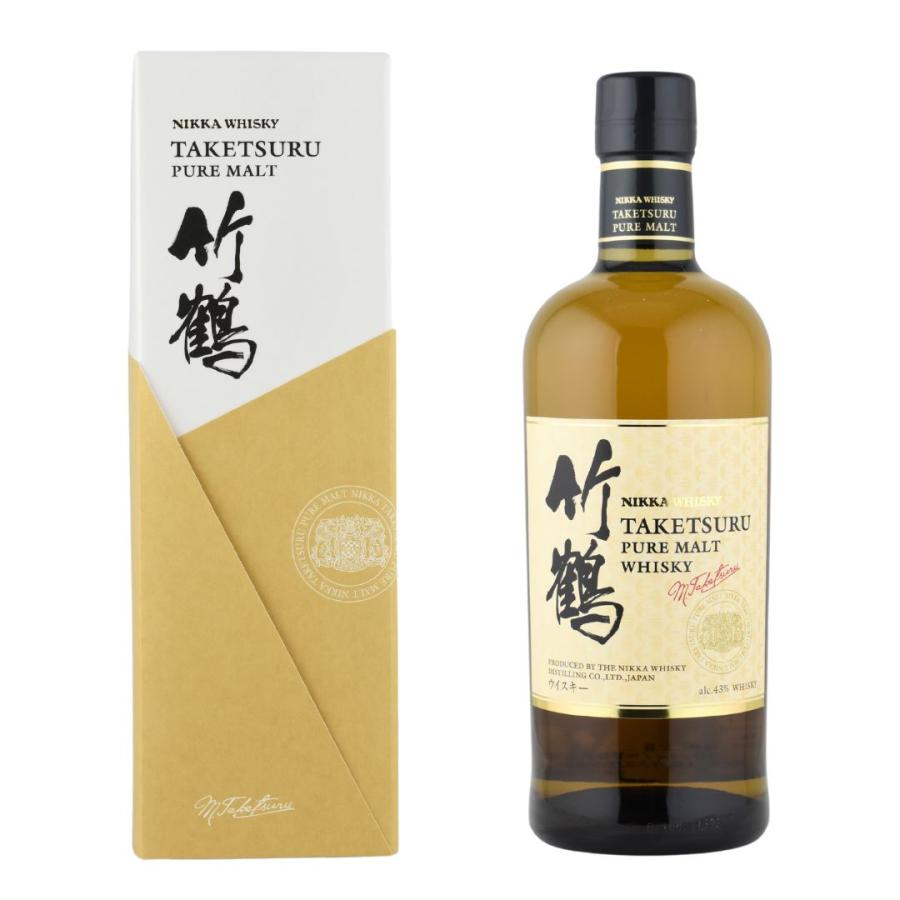 ウイスキー 43度 竹鶴 ピュアモルト 700ml 1本 並行 箱入 : 酒宝庫