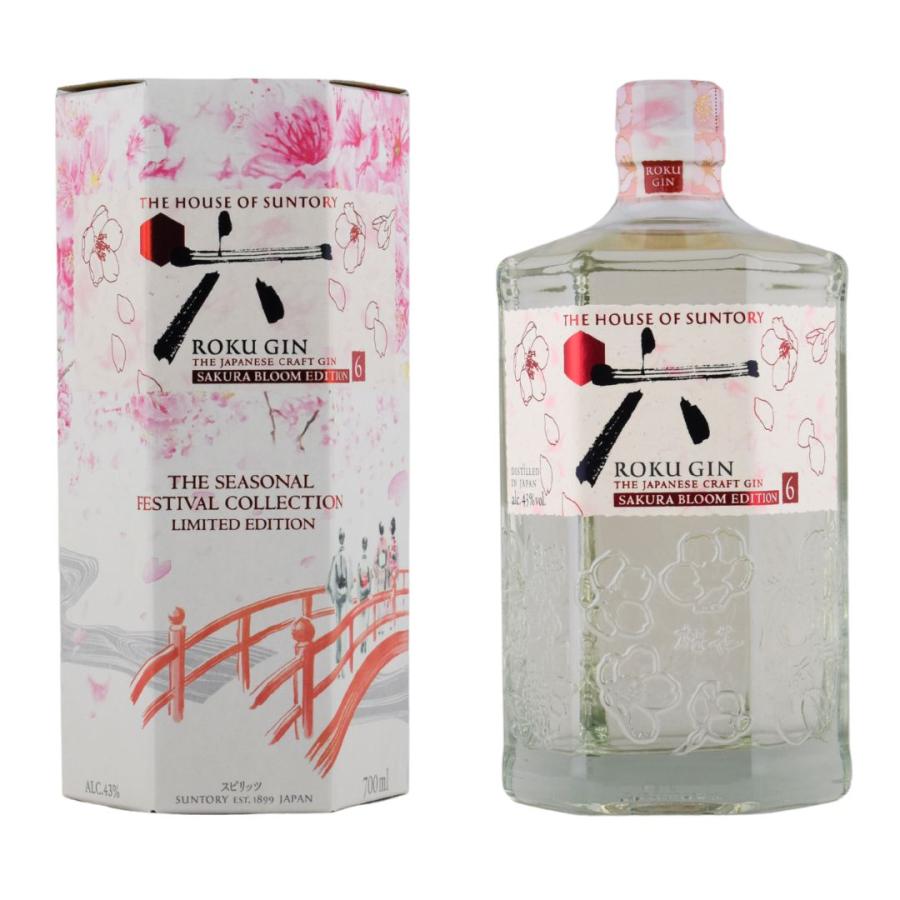 ジン 43度 ジャパニーズジン ロク 六 桜 ROKU〈六〉SAKURA BLOOM