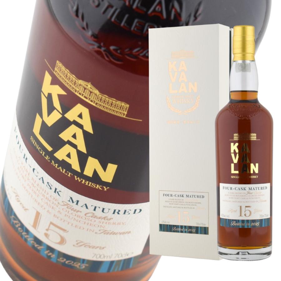 ウイスキー カバラン 15年 シングルモルトウイスキー 43% 700ml 1本 正規品 カヴァラン 台湾 | 