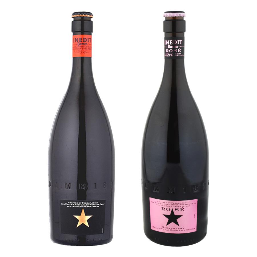 ギフト包装付・タイプＢビール イネディット 750ml×1本、 イネディット ロゼ 750ml×1本 計2本セット ギフトBOX入り 贈り物 ギフトにもオススメ 送料無料 |  | 02