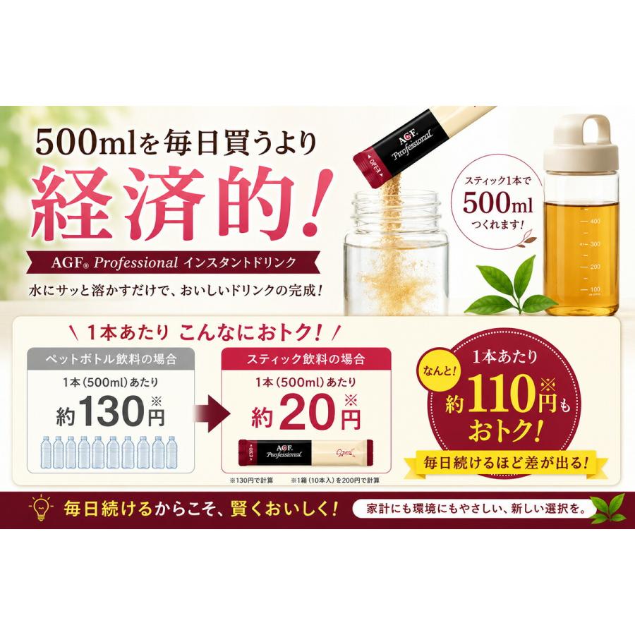 AGF プロフェッショナル 果実系フレーバー アソートスティック お試し4種セット 各2本 計8本セット 水出し スティック 業務用 クリックポスト発送 |  | 03