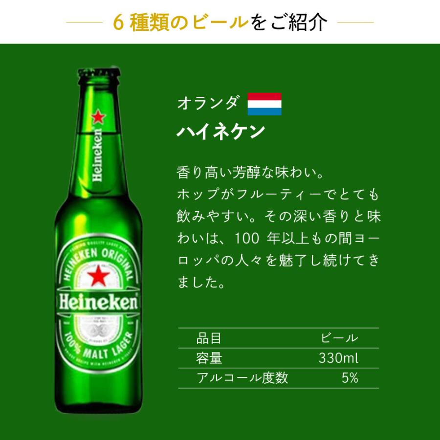 父の日ギフト 世界の瓶ビール 小瓶 6本セット ハイネケン コロナ テラ ギネス エクストラスタウト シンハー モレッティ |  | 03