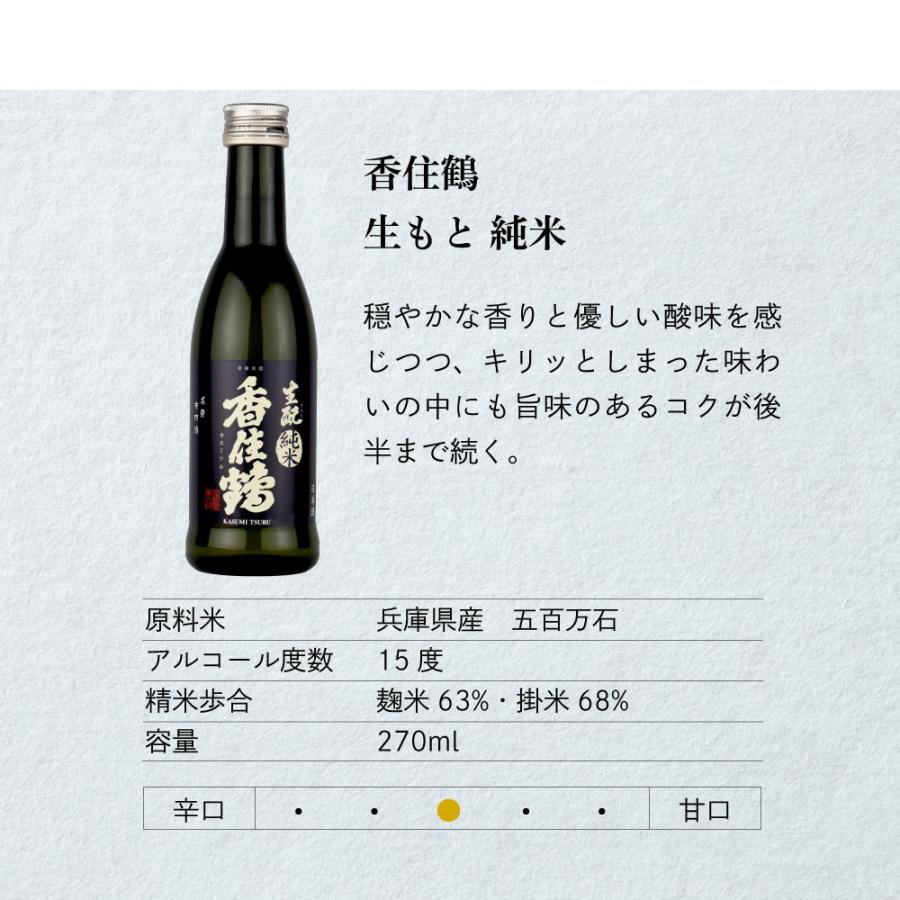 父の日 ギフト 日本酒セット 兵庫・但馬「香住鶴」 家飲み飲み比べ 270ml×5本セット 山廃 吟醸純米 蟹三昧 生もと純米 生もとからくち 但馬の誇り |  | 05