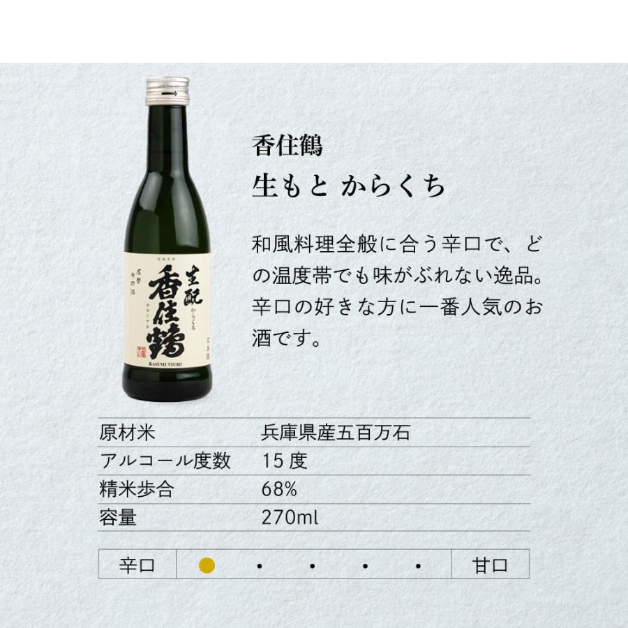 父の日 ギフト 日本酒セット 兵庫・但馬「香住鶴」 家飲み飲み比べ 270ml×5本セット 山廃 吟醸純米 蟹三昧 生もと純米 生もとからくち 但馬の誇り |  | 07