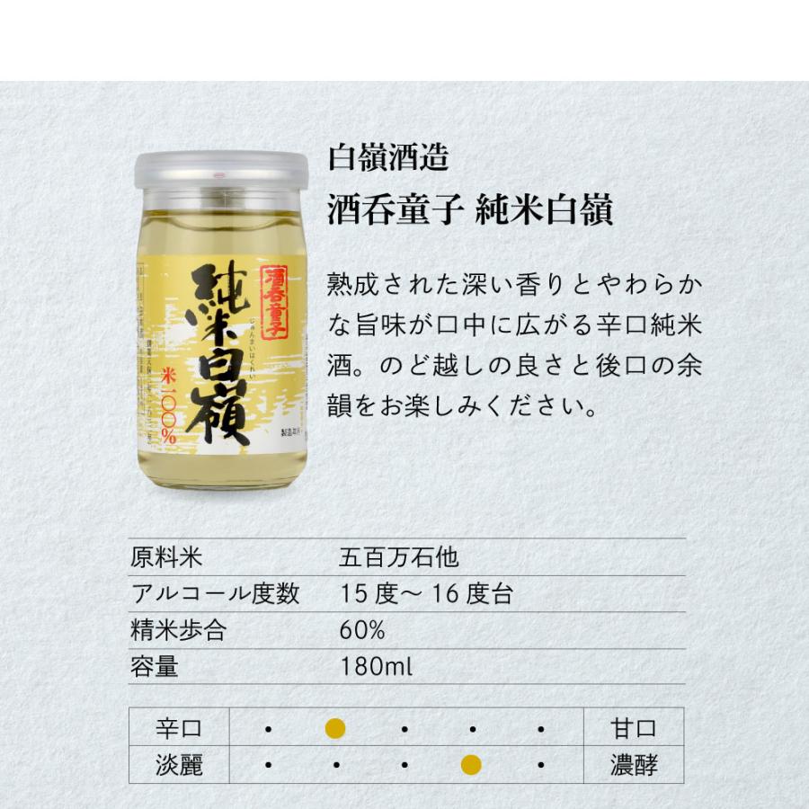 父の日 ギフト 日本酒セット 京都・丹後 白嶺のカップ酒 180ml×3本セット純米白嶺／酒呑童子／天橋立 |  | 04