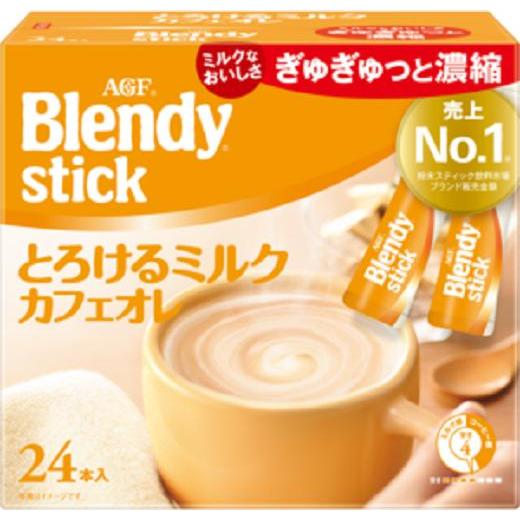 味の素AGF ブレンディスティック とろけるミルクカフェオレ 24本入り×6