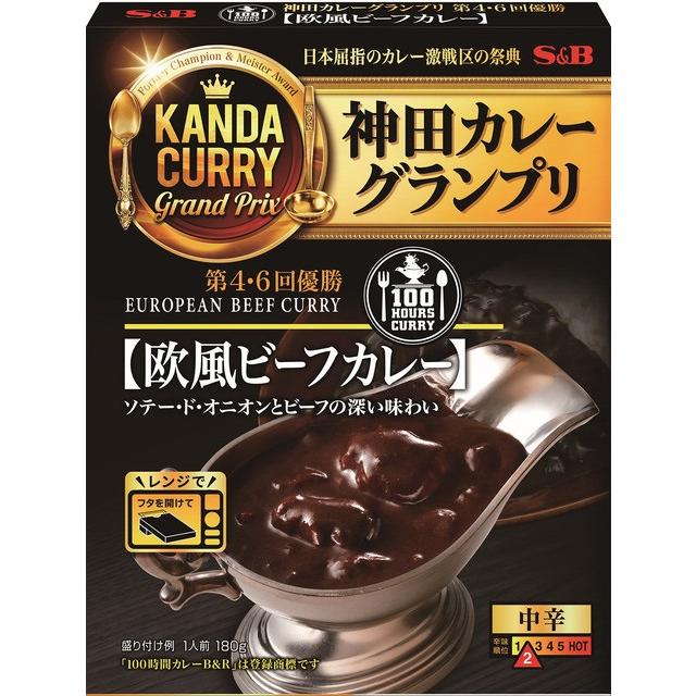 エスビー 100時間カレー B&R欧風ビーフカレー 中辛 180g×5個 | 