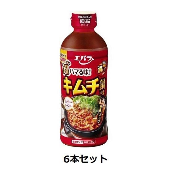 エバラ食品 キムチ鍋の素 濃縮タイプ 500ml×6本セット | 