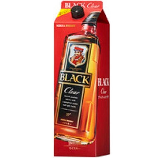 ウイスキー 37度 ブラックニッカクリア 1800ml 紙パック 3本 送料無料 | 