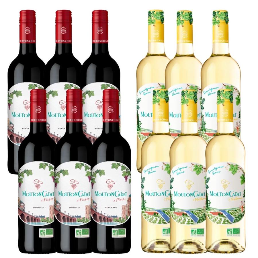 ワインセット ムートン カデ  オーガニック バイ ピエール 赤＆バイ ナタン 白 750ml×各6本 計12本セット 送料無料 | 