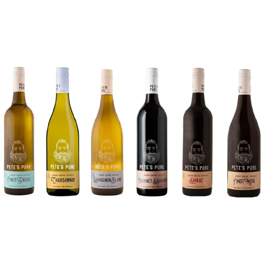ワインセット ピーツ ピュア シリーズ アソート 6本セット 赤 白 750ml  送料無料 | 