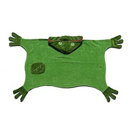 【T-ポイント5倍】 Towel, Toddler Frog Kidorable Green, Kidorable【並行輸入品】 by Years 3-6 タオル