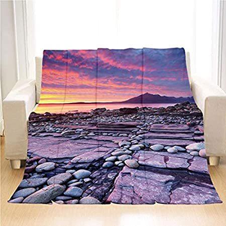 本格派ま！ Throw Soft Super Luxury Blanket Sunset OTTOSUN Blanket a【並行輸入品】 Sunset Spectacular 毛布、ブランケット