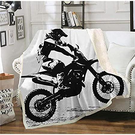 【名入れ無料】 Blanket Throw Bike Dirt Motocross Vichonne Racer 【並行輸入品】 Plush Soft Sports Extreme 毛布、ブランケット
