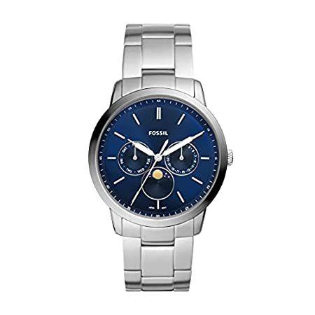 （訳ありセール 格安） Men's Fossil Neutra C【並行輸入品】 Watch, Moonphase Multifunction Steel Stainless Quartz 腕時計