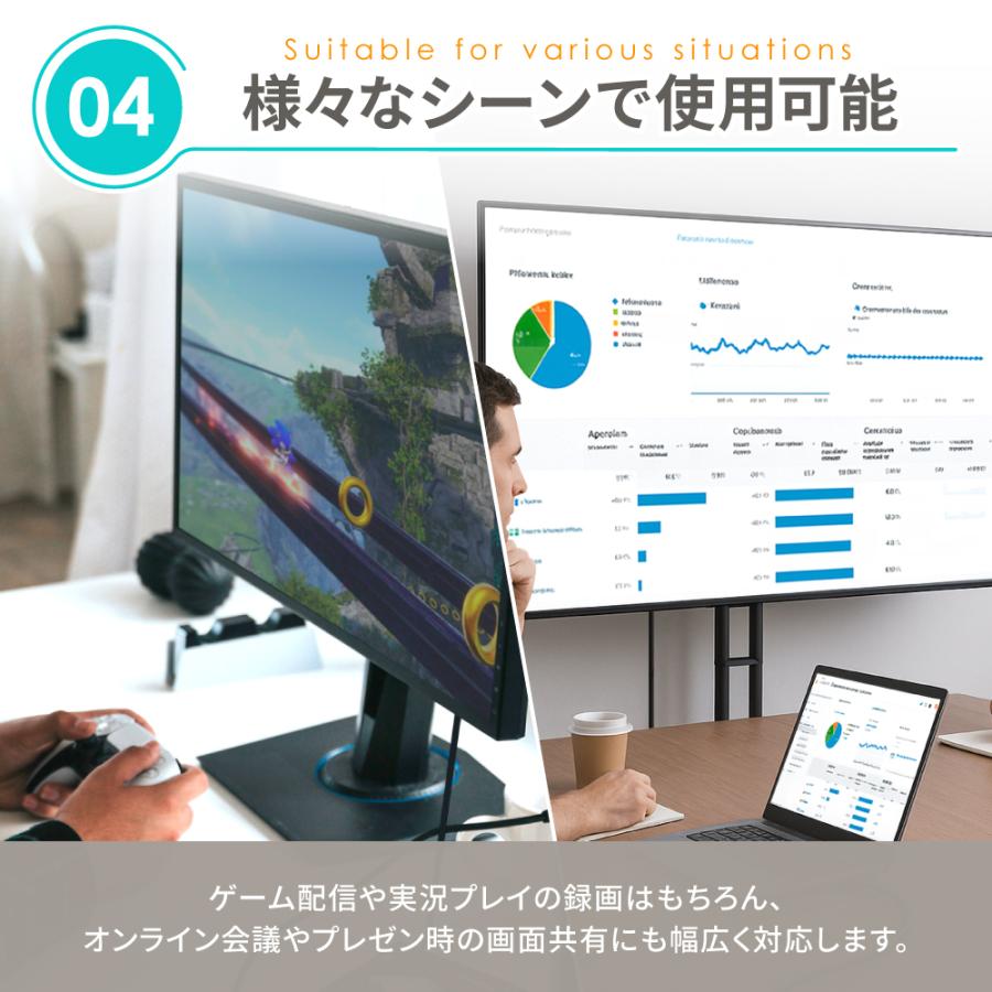 シズカウィル（shizukawill） HDMI キャプチャーボード USB3.0 Type-C
