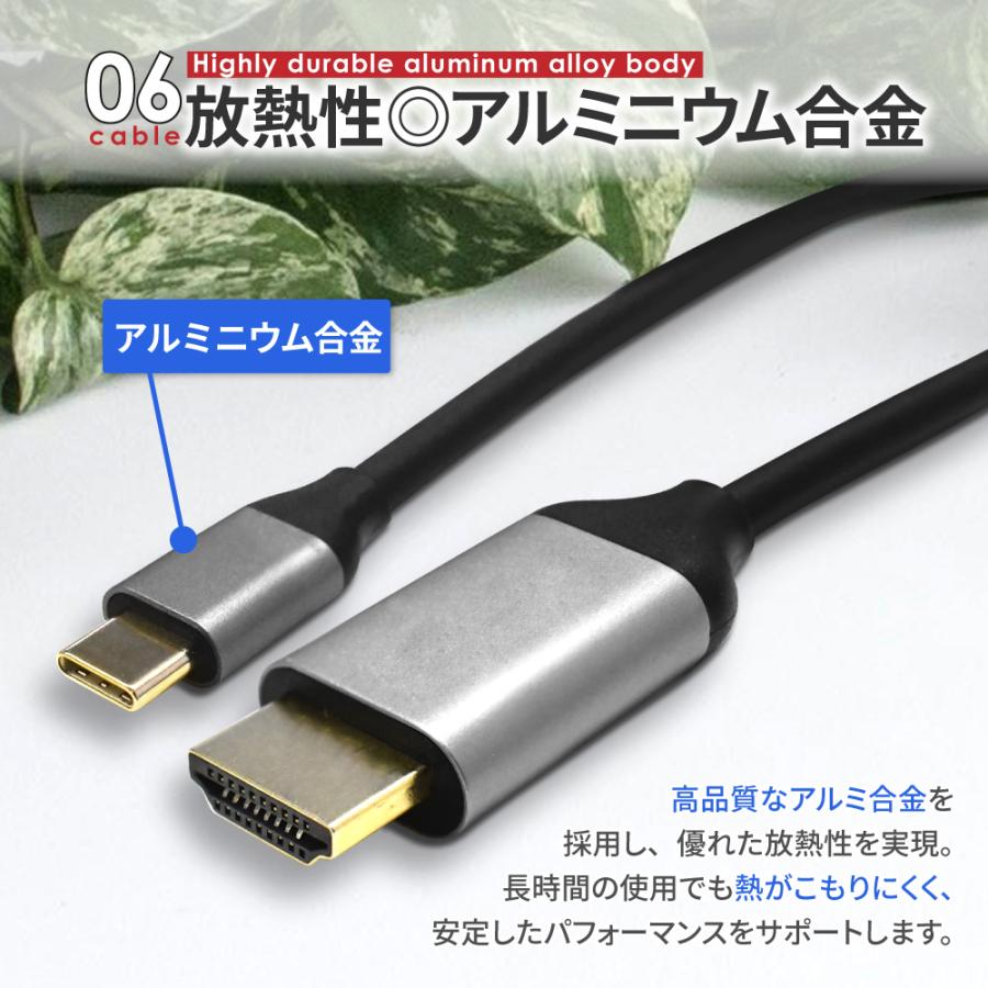 シズカウィル（shizukawill） HDMI 変換ケーブル Type-C 変換アダプタ