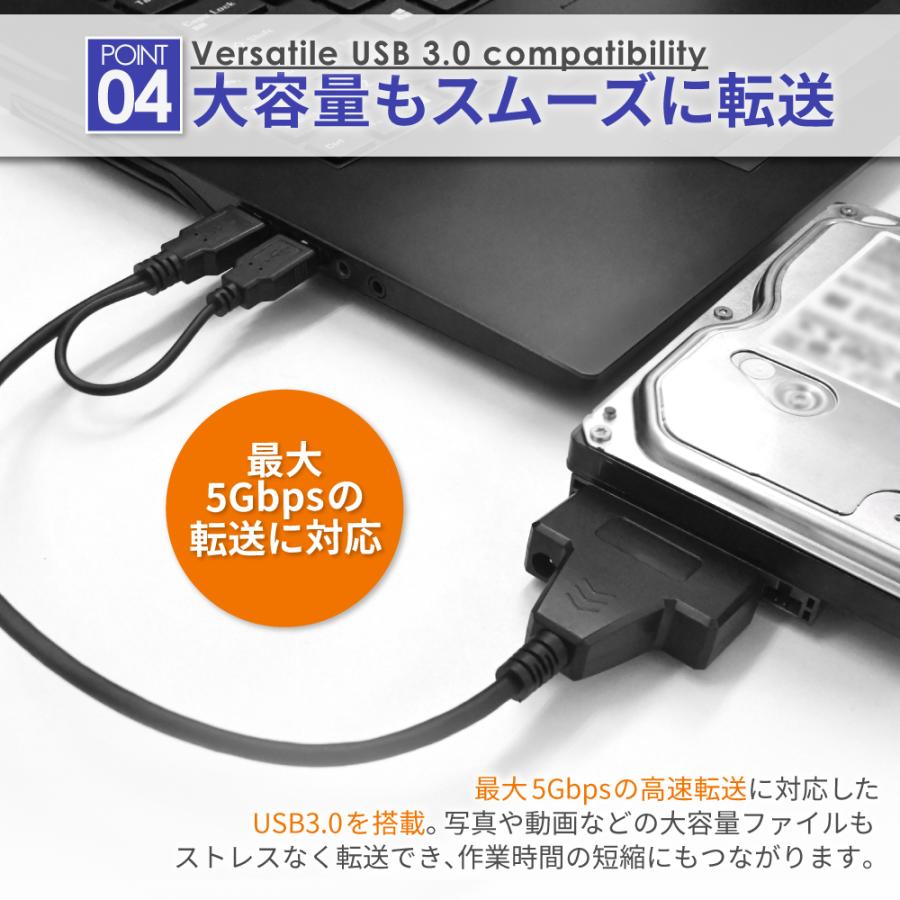 シズカウィル（shizukawill） SATA3 USB 変換ケーブル 2.5インチ SSD HDD SATAケーブル SATA to ...