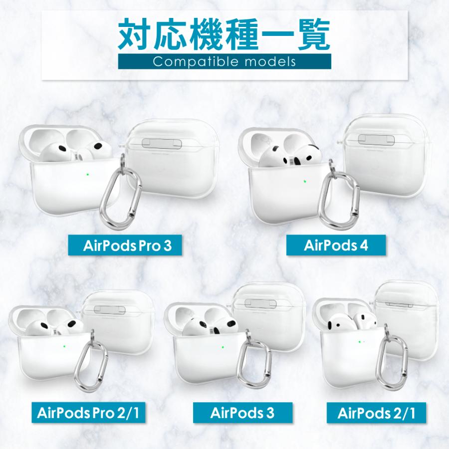 シズカウィル（shizukawill） AirPods Pro 3 ケース クリア AirPods 4