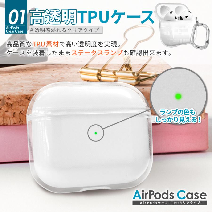 シズカウィル（shizukawill） AirPods Pro 3 ケース クリア AirPods 4