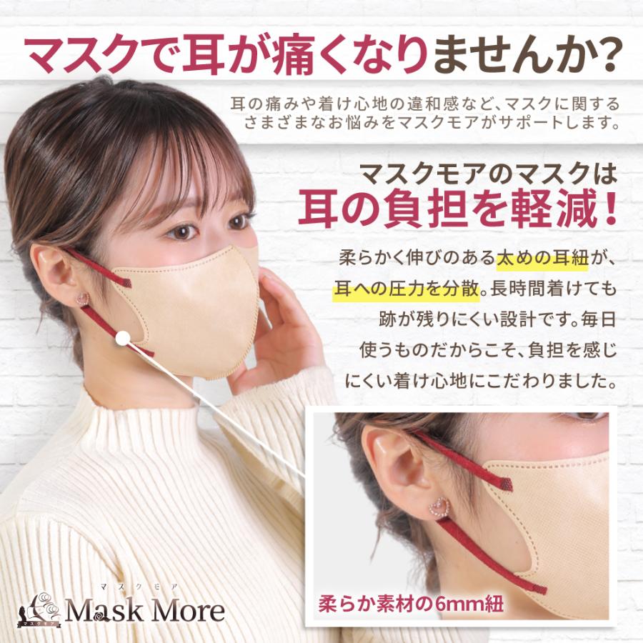 冷感マスク 3Dマスク 不織布マスク 立体マスク 接触冷感マスク バイカラー 小顔マスク カラーマスク おしゃれ マスクモア 3D マスク 冷感 20枚入り | マスクモア | 18