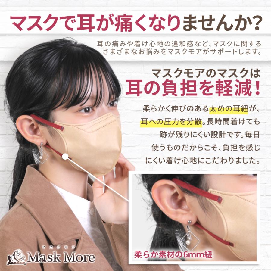 冷感マスク 5Dマスク 不織布マスク 立体マスク 接触冷感マスク バイカラー 小顔マスク おしゃれ マスクモア マスク 5D 立体 冷感 不織布 20枚入り | マスクモア | 08