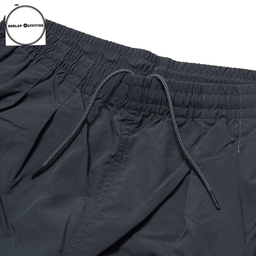 TRACK SHORT SOLID / DARK CHARCOAL / Burlap Outfitter バーラップアウトフィッター｜masphalto｜11