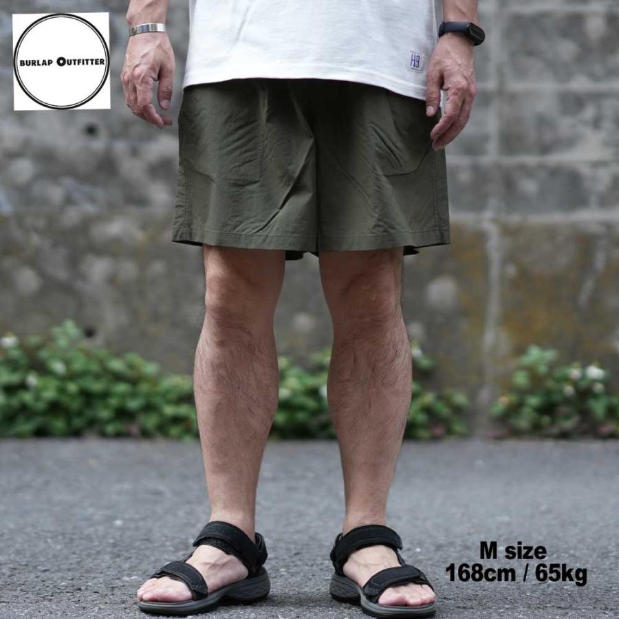 TRACK SHORT SOLID / OLIVE DRAB / Burlap Outfitter バーラップアウトフィッター｜masphalto｜10