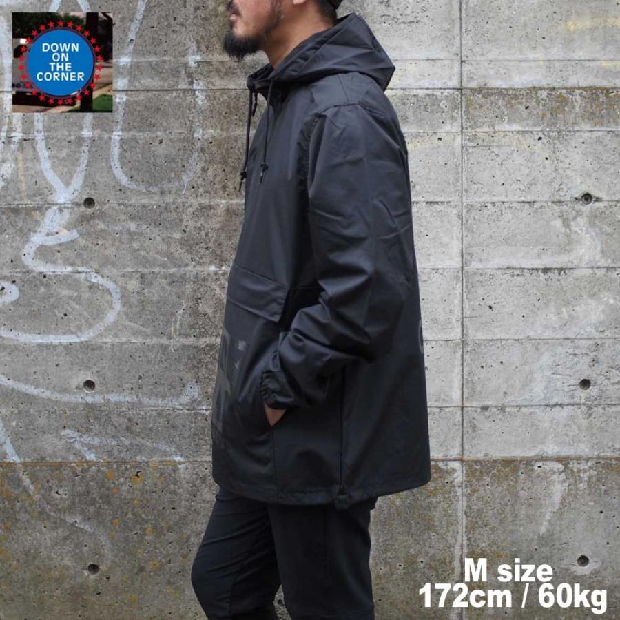 DOWN ON THE CORNER ダウンオンザコーナー WATER PROOF ANORAK / BLACK