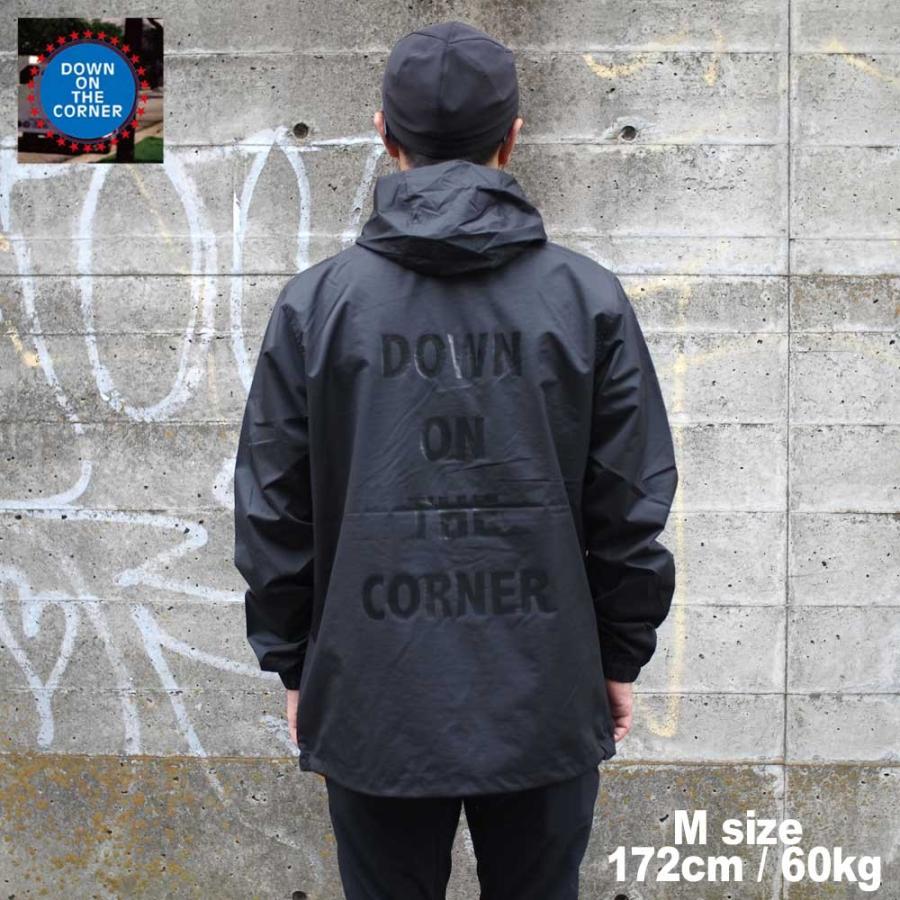 DOWN ON THE CORNER ダウンオンザコーナー WATER PROOF ANORAK / BLACK