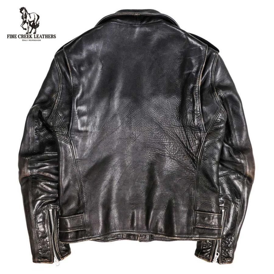 FINECREEK LEATHERS ファインクリークレザーズ FCJK014 LEON / BLACK