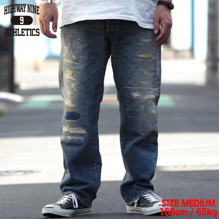 RED LINE 5POCKET LOOSE STRAIGHT HN010007 / REP2 HIGHWAY NINE RED LINE 5POCKET LOOSE STRAIGHT HN010007 / REP2 HIGHWAY NINE