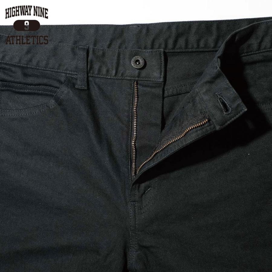 HIGHWAY NINE ハイウェイナイン STRETCH BLACK STRAIGHT / : MASPHALTO 