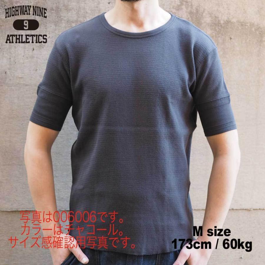 HIGHWAY NINE ハイウェイナイン HENRY-NECK ハニカムサーマル S/S Tee