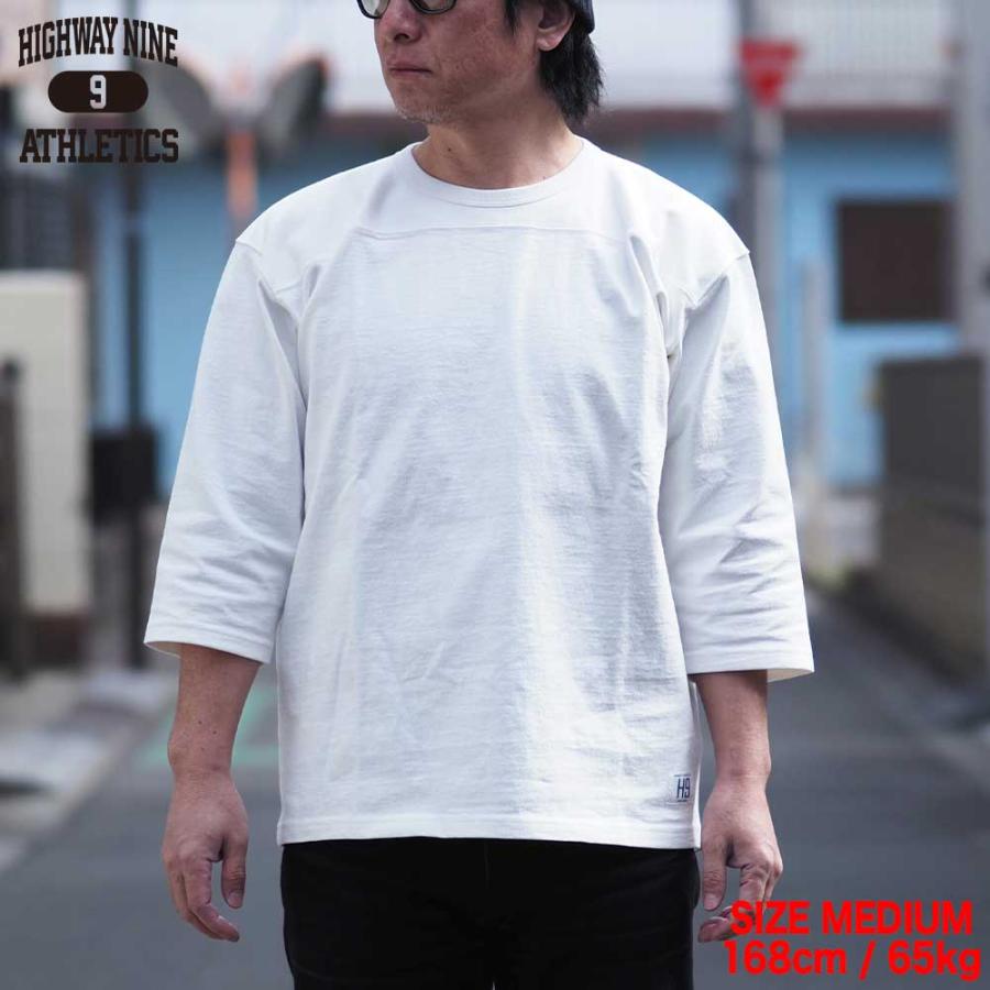 10/-TENJIKU ROUGH FIT FOOT BALL Tee / WHITE HIGHWAY NINE 