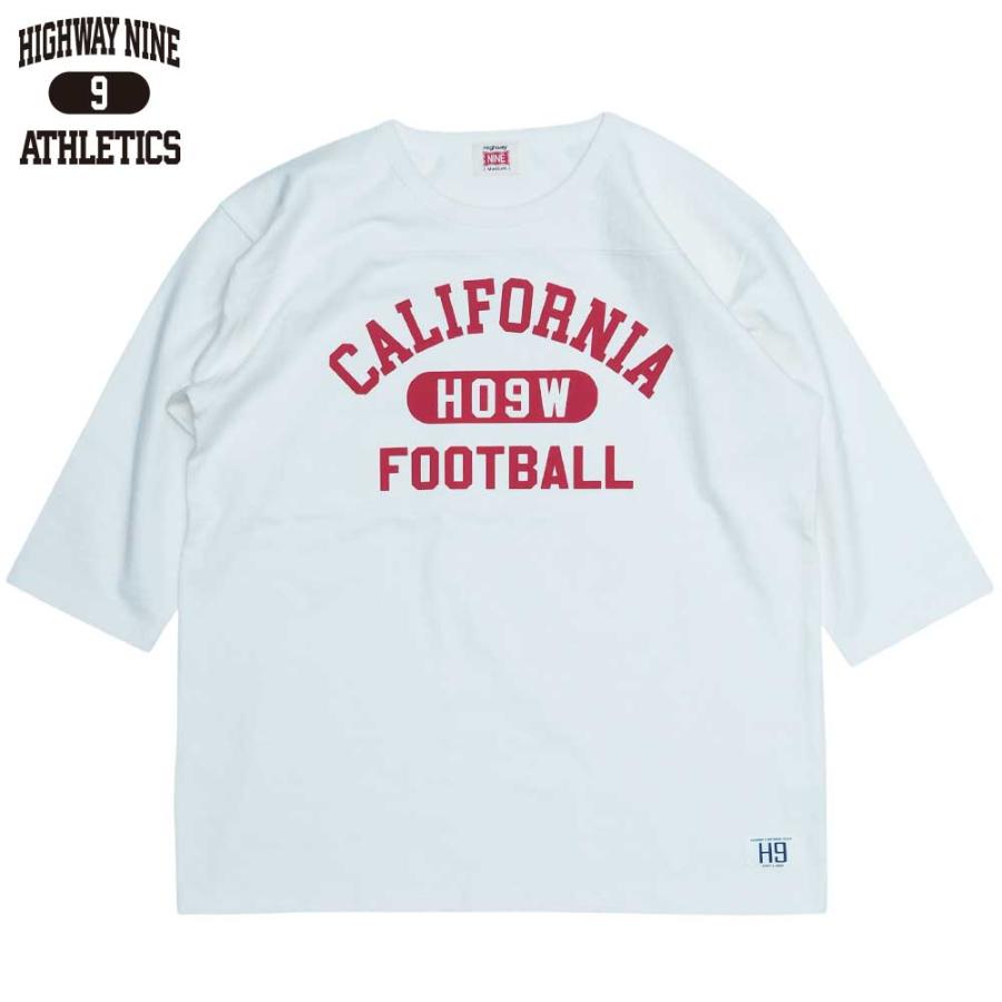 10/-TENJIKU ROUGH FIT FOOT BALL PRINT Tee「CALIFORNIA」 / WHITE 