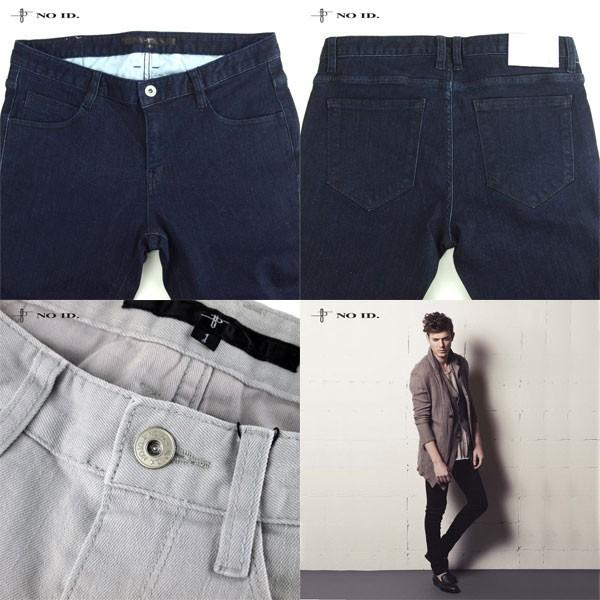 NO ID.（ノーアイディー） コットンストレッチスキニーパンツ INDIGO